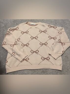 Alter’d State Tan Bow Sweater